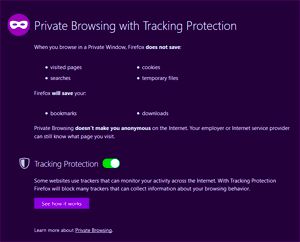 Private browsing